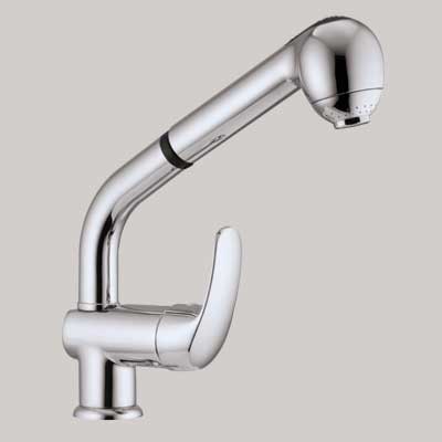 MISCELATORE LAVELLO CUCINA DOCCIA ESTRAIBILE  Cromo     PORTA & BINI