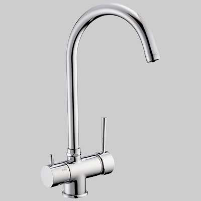 MONOCOMANDO LAVELLO BOCCA ALTA 3 VIE ACQUA POTABILE  Cromo     PORTA & BINI