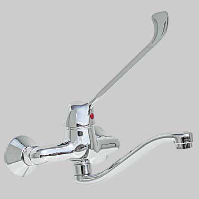 MONOCOMANDO LAVELLO A PARETE LEVA CLINICA  Cromo     MADE IN ITALY