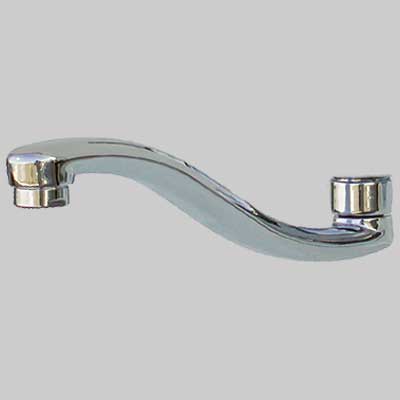 BOCCA PER MONOCOMANDO LAVELLO A PARETE  Cromo  Cm 20     CARDINALE