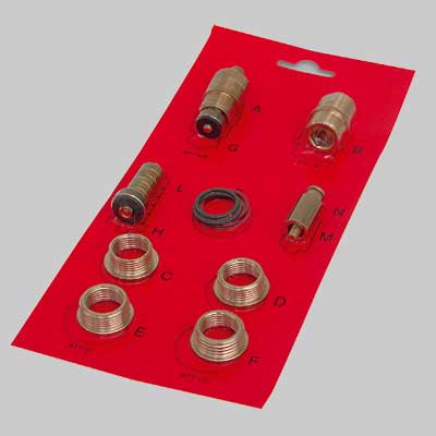 KIT VITONE UNIVERSALE PER RUBINETTERIA  12 combinazioni     MADE IN ITALY