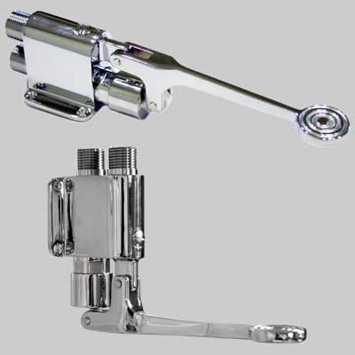 RUBINETTO A PEDALE KLINTON 1 VIA PAVIMENTO  1/2 Cromo     M.C.M.