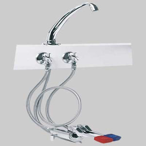 KIT PREASSEMBLATO MODELLO K CON RUBINETTO 2 VIE       IDRAL