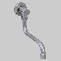 BOCCA DI EROGAZIONE A SNODO PER RUBINETTO A PEDALE  Cromo     PORTA & BINI