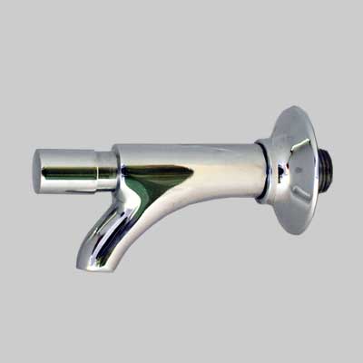 RUBINETTO A PULSANTE SEMPLICE OTTONE CROMATO  1/2     IDRAL