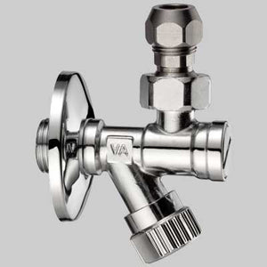 RUBINETTO FILTRO SOTTOLAVABO A VITONE CON SNODO  1/2x10 c/rosetta     VA ALBERTONI