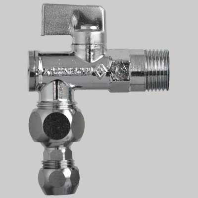 RUBINETTO FILTRO STTOLAVABO 775 A SFERA CON SNODO  1/2x10 c/rosetta     BUGATTI