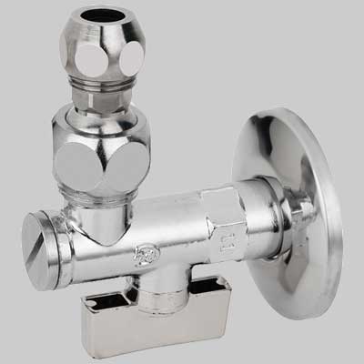 RUBINETTO FILTRO SOTTOLAVABO 875 A SFERA CON SNODO  1/2x10 c/rosetta     BUGATTI