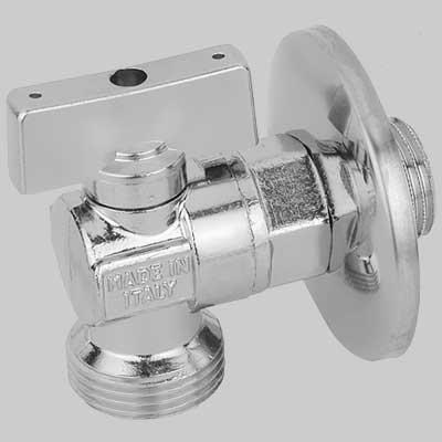 RUBINETTO LAVATRICE A SFERA 883  1/2x3/4 con rosone     BUGATTI