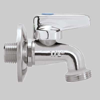 RUBINETTO LAVATRICE A SFERA LUSSO  1/2x3/4 c/rosetta     MADE IN ITALY