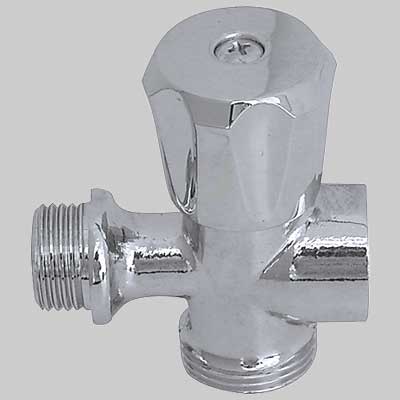 RUBINETTO PER LAVATRICE A 3 VIE  1/2x3/4 cromato     MADE IN ITALY