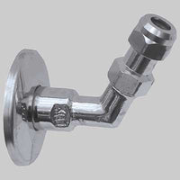 SQUADRETTA A 45  ° CON PROLUNGA - 2 pezzi - LUXOR