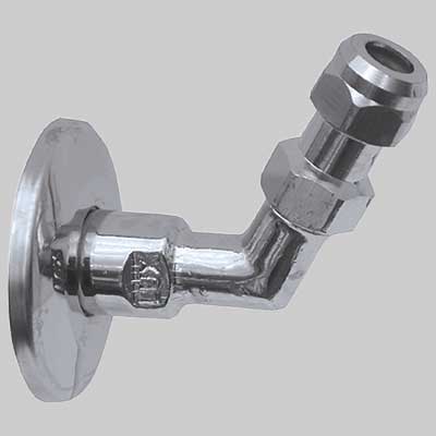 SQUADRETTA A 45  ° CON PROLUNGA - 2 pezzi - LUXOR