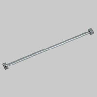 TUBETTO RAME CROMATO CON 2 FLANGE 1/2 FEMMINA  Ø 10 cm 80     DE BORRI ROBERTO