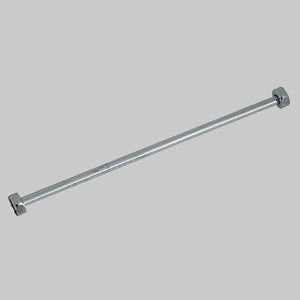 TUBETTO RAME CROMATO CON 2 FLANGE 1/2 FEMMINA  Ø 10 cm 80     DE BORRI ROBERTO