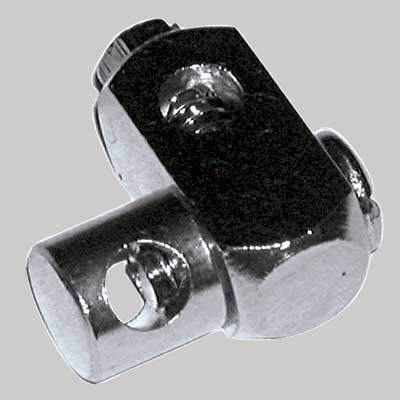 SNODO DOPPIO IN OTTONE QUADRO - - - 5 pezzi - MADE IN ITALY