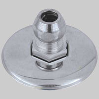 RACCORDO DIRITTO CON ROSONE CROMATO  10x3/8     VA ALBERTONI