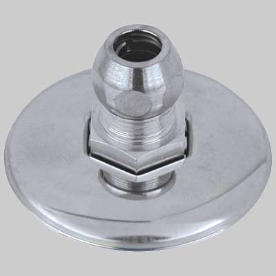 RACCORDO DIRITTO CON ROSONE CROMATO  10x3/8     VA ALBERTONI