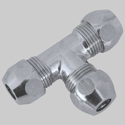 RACCORDO A TEE UGUALE CROMATO  12x12x12     VA ALBERTONI