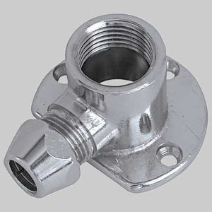 RACCORDO CURVO FEMMINA CON FLANGIA CROMATO  12x1/2     VA ALBERTONI