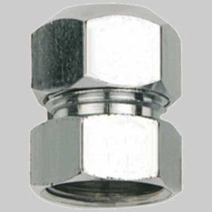 RACCORDO DIRITTO FEMMINA OTTONE CROMATO  1/2x3/8 mm 10     ZAGI RUBINETTERIE