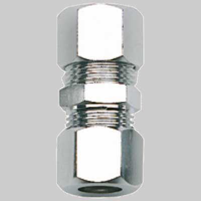 RACCORDO DOPPIO OTTONE CROMATO  3/8  10x3/8  10     ZAGI RUBINETTERIE