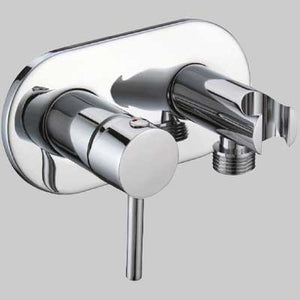 MISCELATORE INCASSO TONDO CON SUPPORTO LATERALE  Cromo  1/2 M     MADE IN ITALY