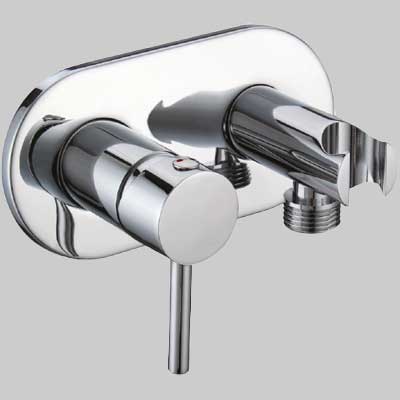 MISCELATORE INCASSO TONDO CON SUPPORTO LATERALE  Cromo  1/2 M     MADE IN ITALY