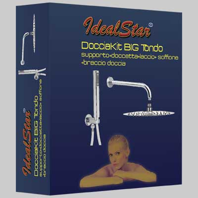 SET DOCCIA CROMO TONDO  dm 200     CARDINALE