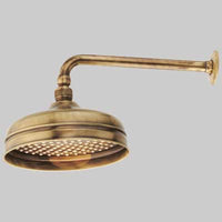 BRACCIO DOCCIA CON SOFFIONE IN OTTONE 'BRONZATO'  1/2 30 cm Dm 16     PORTA & BINI