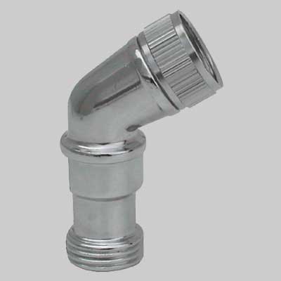 CURVA PER DOCCIA OTTONE CROMATA  1/2     MADE IN ITALY