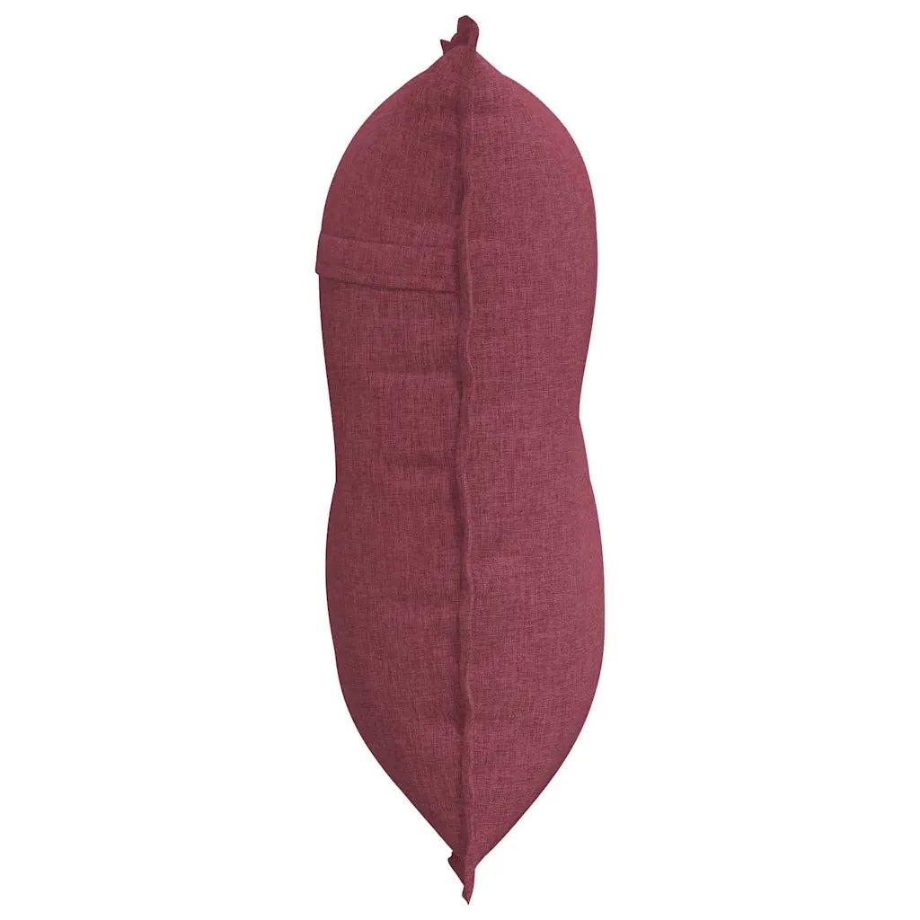 Cuscino per Schiena | Cuscino dorsale Rosso Vino 80 x 19 x 50 cm Tessuto