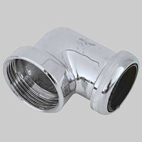 RACCORDO 90  ° CROMATO  11/4     MADE IN ITALY