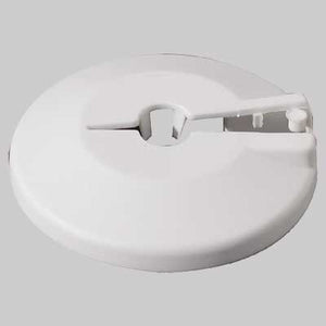 ROSETTA IN PLASTICA BIANCA  22 ferro 1/2     MADE IN ITALY