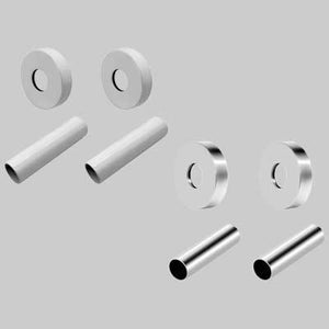 KIT COPRITUBO TONDO  Bianco     MADE IN ITALY