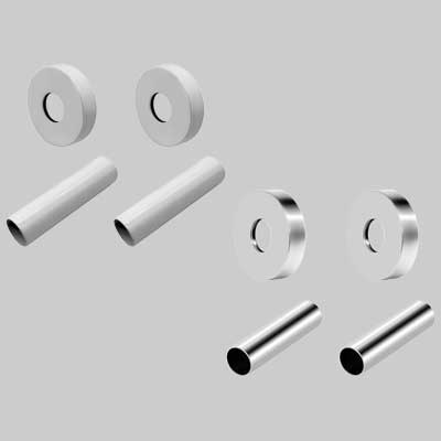 KIT COPRITUBO TONDO  Bianco     MADE IN ITALY