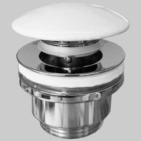 PILETTA A SCATTINO STP CON TAPPO CERAMICA BIANCO  1 1/4     MADE IN ITALY