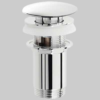 PILETTA PER LAVABO CON TAPPO A PRESSIONE  11/4 c/troppo pieno     MADE IN ITALY