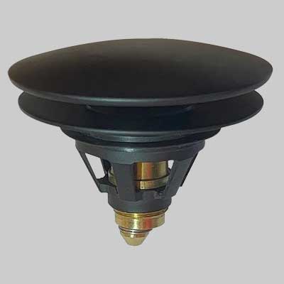 TAPPO SALTERELLO UNIVERSALE CLICK CLACK NERO OPACO  Ottone     MADE IN ITALY