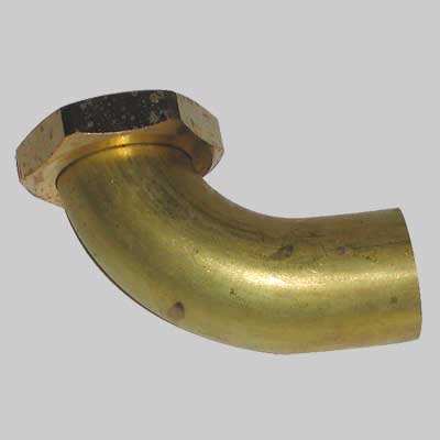 CODOLO CURVO IN OTTONE  11/2 Ø 32     MADE IN ITALY