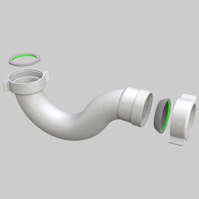 SIFONE VASCA AUTOPULENTE IN POLIPROPILENE PP  11/2     BONOMINI