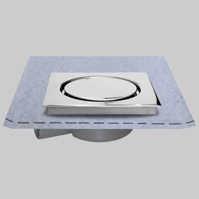 CHIUSINO 15 X 15 CON PILETTA AVVITABILE E GUAINA  cm 15x15  guaina 1 x 1     STAMPLAST