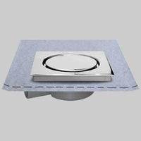 CHIUSINO 15 X 15 CON PILETTA AVVITABILE E GUAINA  cm 15x15  guaina 1 x 1     STAMPLAST