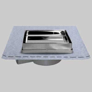 CHIUSINO 13 X 13 CON PORTAPIASTRELLA E GUAINA  cm 13x13  guaina 1x1     STAMPLAST