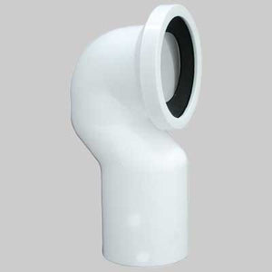 CURVA VASO PER SCARICO UNIVERSALE  Bianca Ø 100 c/guarnizione     MADE IN ITALY