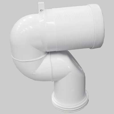 CURVA TECNICA DA RISTRUTTURAZIONE PER SCARICO  Uscita Ø 90÷100÷110     MADE IN ITALY