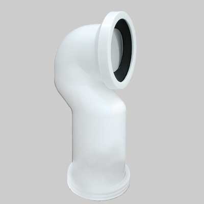 CURVA TECNICA CON GUARNIZIONE PER SCARICO  Uscita Ø 90÷100÷110     MADE IN ITALY