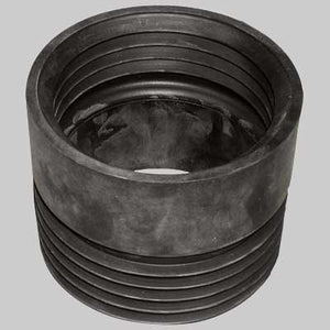 PROLUNGA GOMMA NERA WC DIRITTA  Concentrica     MADE IN ITALY