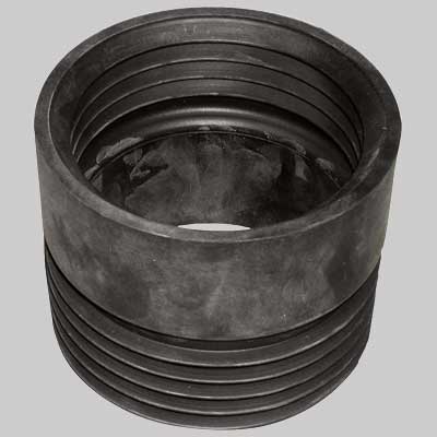 PROLUNGA GOMMA NERA WC DIRITTA  Concentrica     MADE IN ITALY