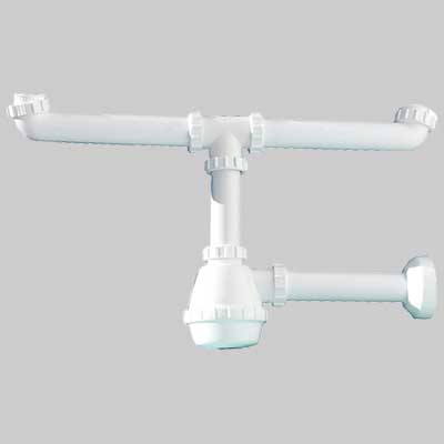 Sifone 2 vie PVC 'MARIPLAST'  1 1/2     MARYPLAST